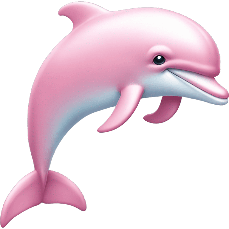 Pastel-pink-colors-dolphin emoji