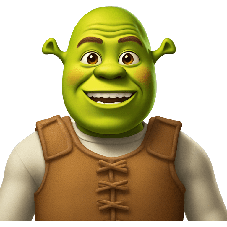 Shrek with gingerbread  emoji