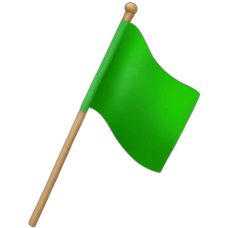 a green flag emoji