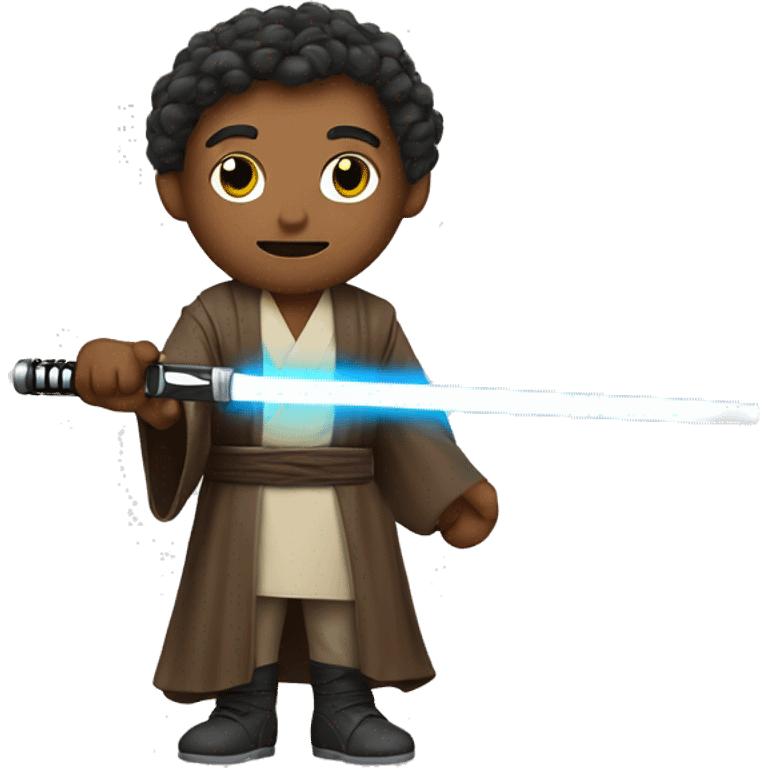 A Jedi with a lightsaber and a sing with the name TATSCHL on it  emoji