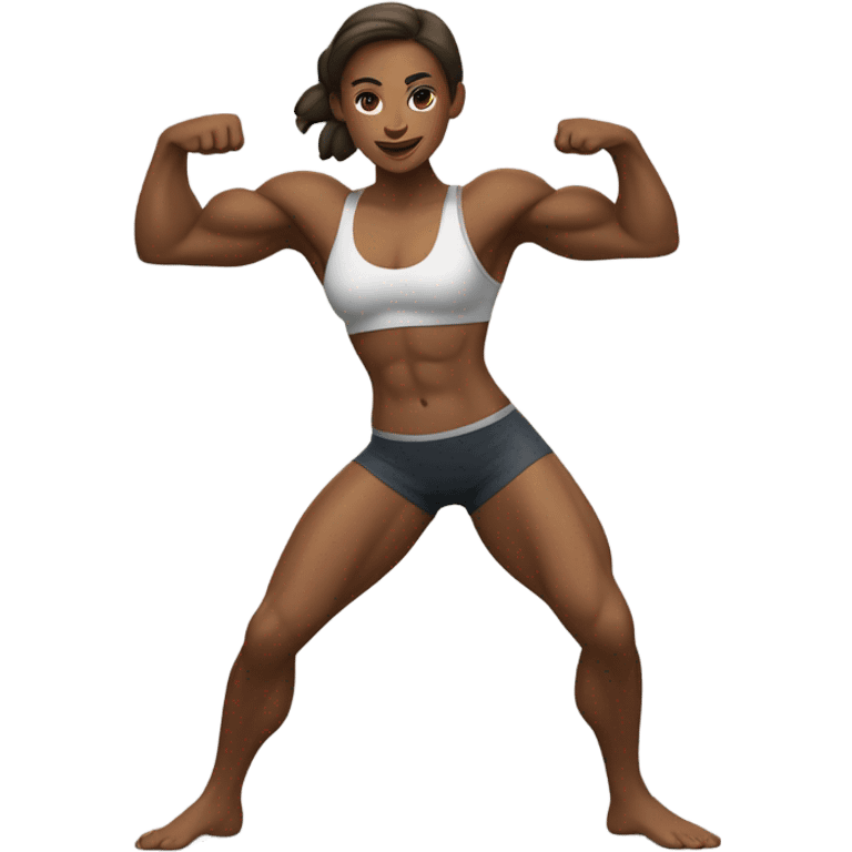 female muscle growth emoji