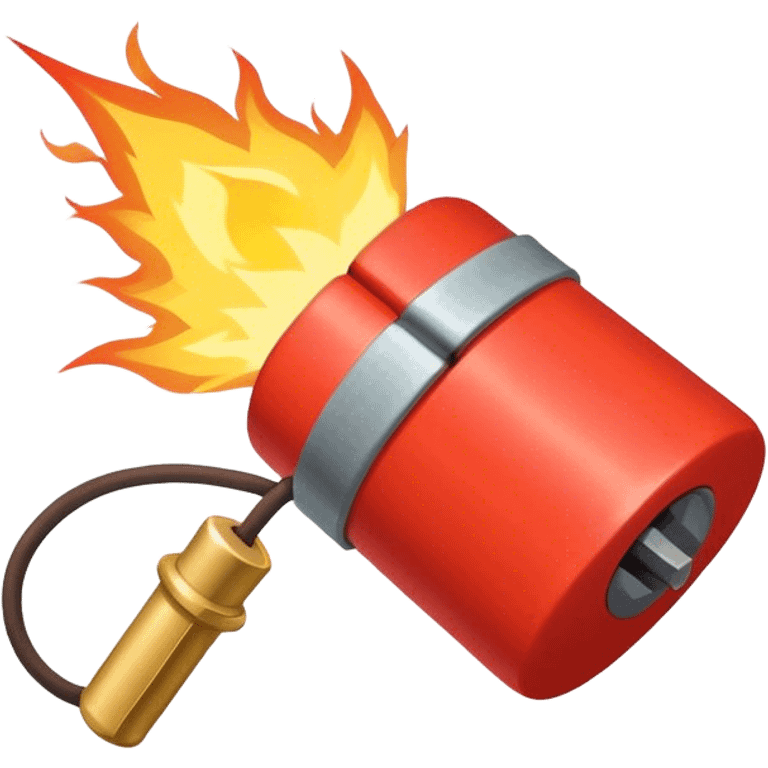 Bundle of dynamite with lit fuse  emoji