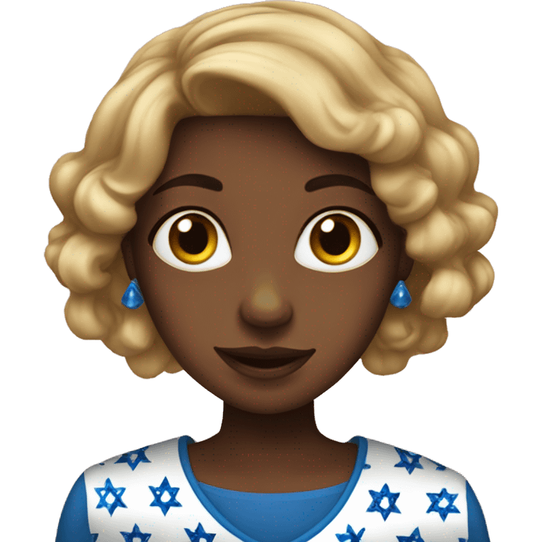 Hanukkah holiday girl emoji