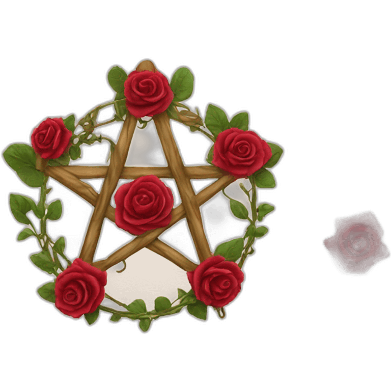 pentagram with roses emoji