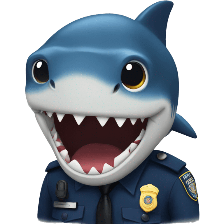 Police Shark emoji