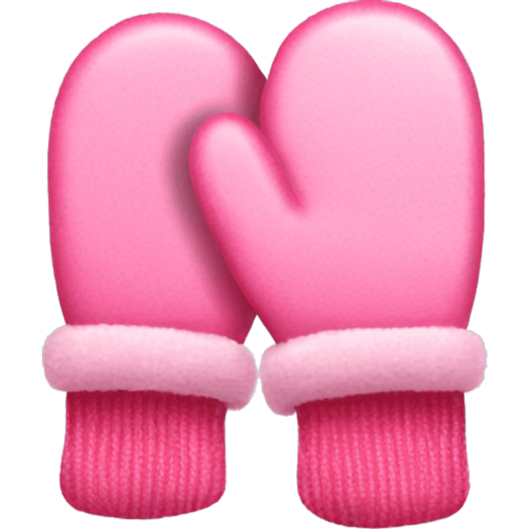 pink mittens with velvet ribbon emoji