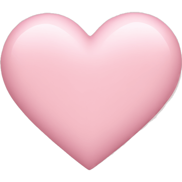 light pink heart shape emoji