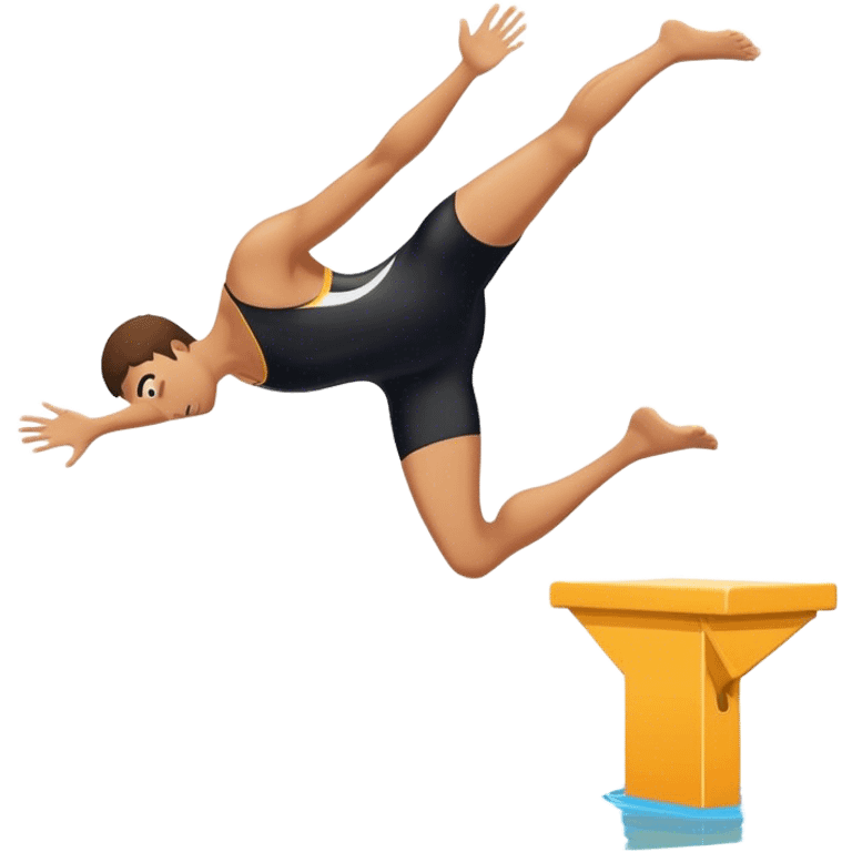 Diving board diver emoji