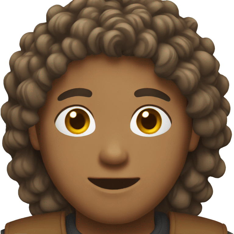 brown male emoji