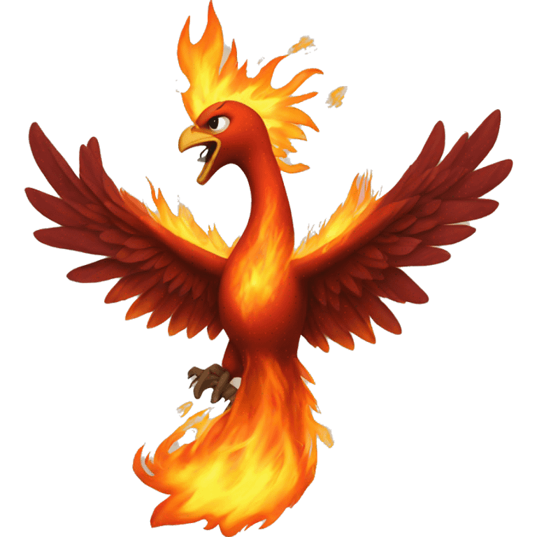 burning phoenix emoji