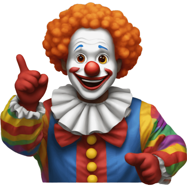 Clown saying ok  emoji