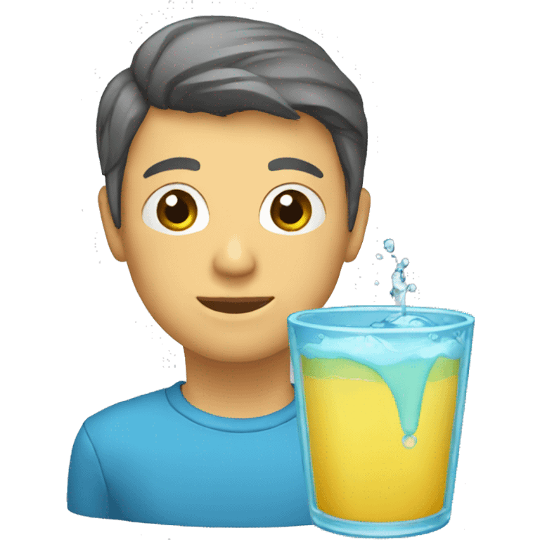 Vaso de agua emoji