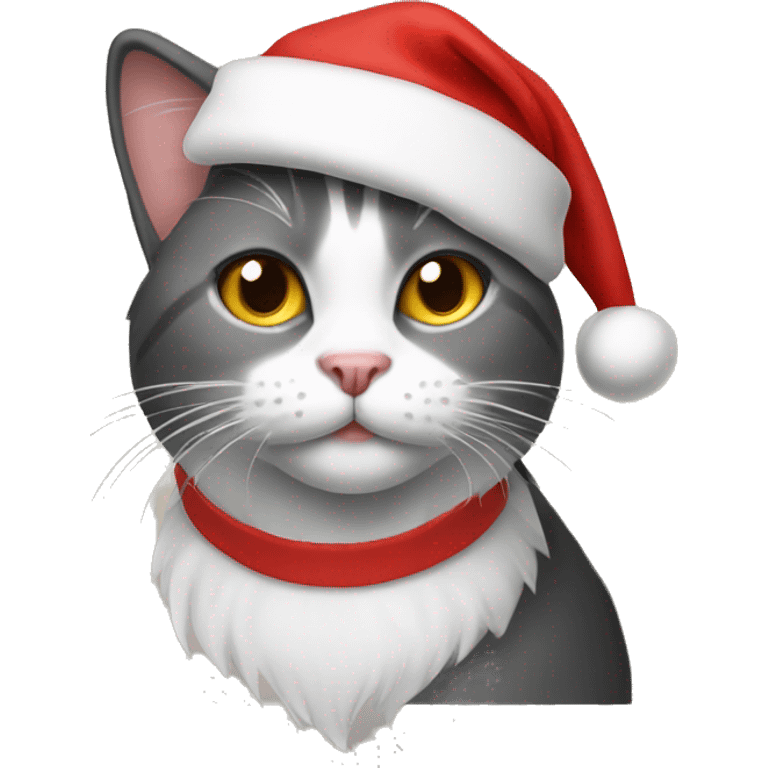 Cat with a santa hat emoji