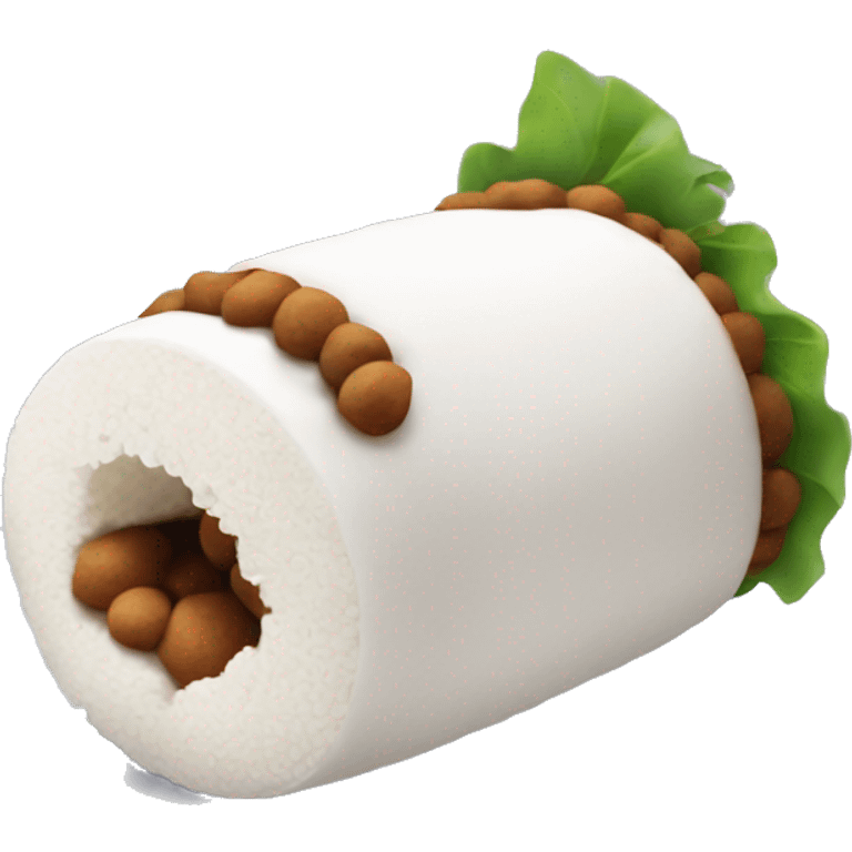 puttu a food which looks like a thick plain white cyinder emoji