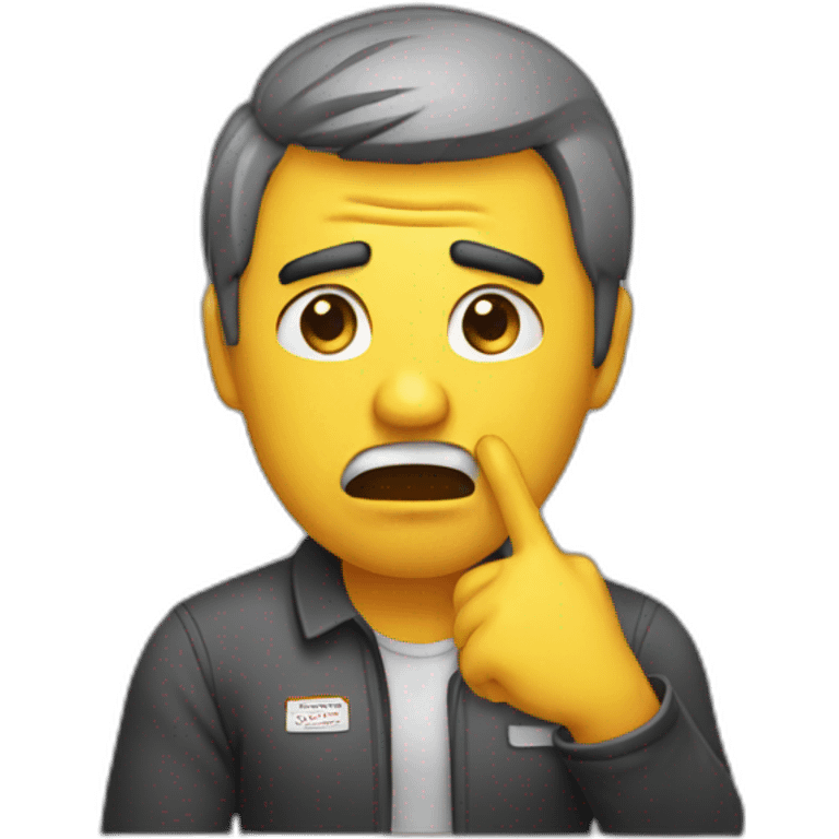 frustrated job emoji