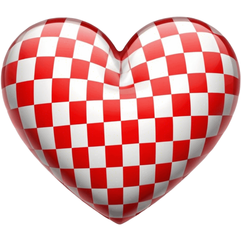 Checkered heart emoji