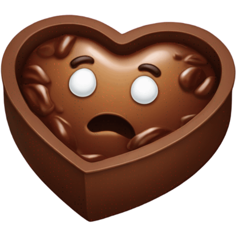 heart box of poop emoji chocolates  emoji