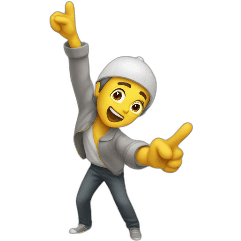 Quelqu’un qui dab emoji