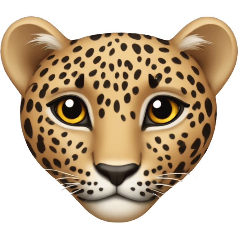 Leopard heart emoji