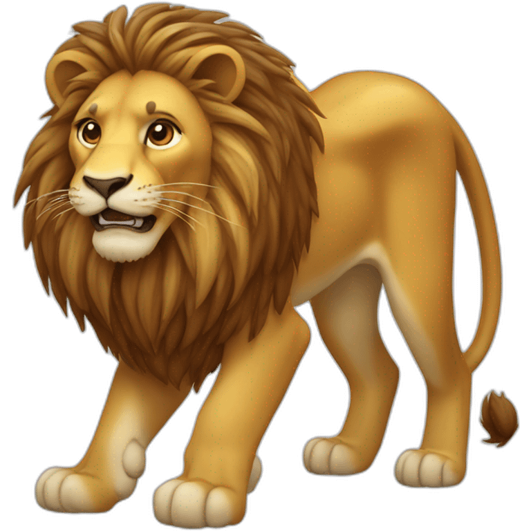 Lion avec une cicatrice emoji