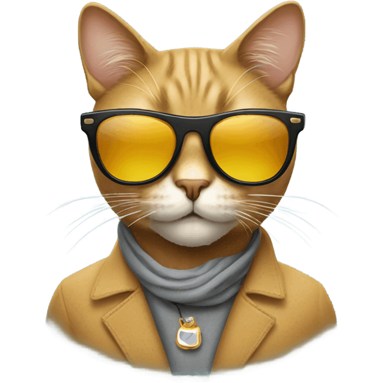 Cat with sunglasses emoji