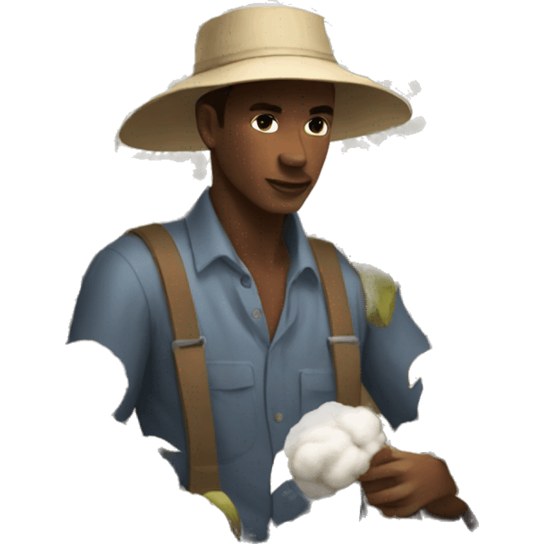 cotton picker field emoji