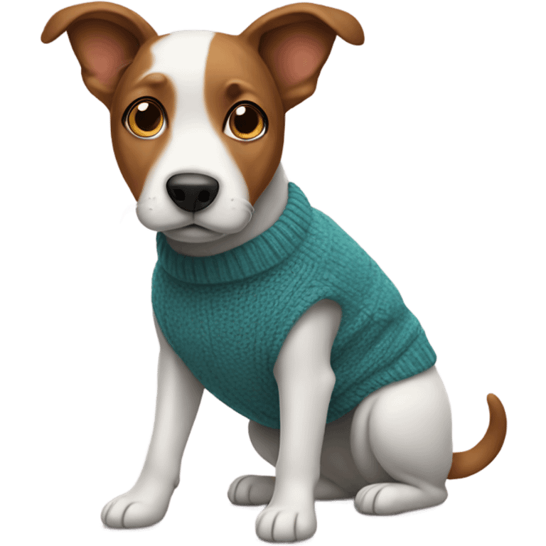 Dog with a jumper on  emoji