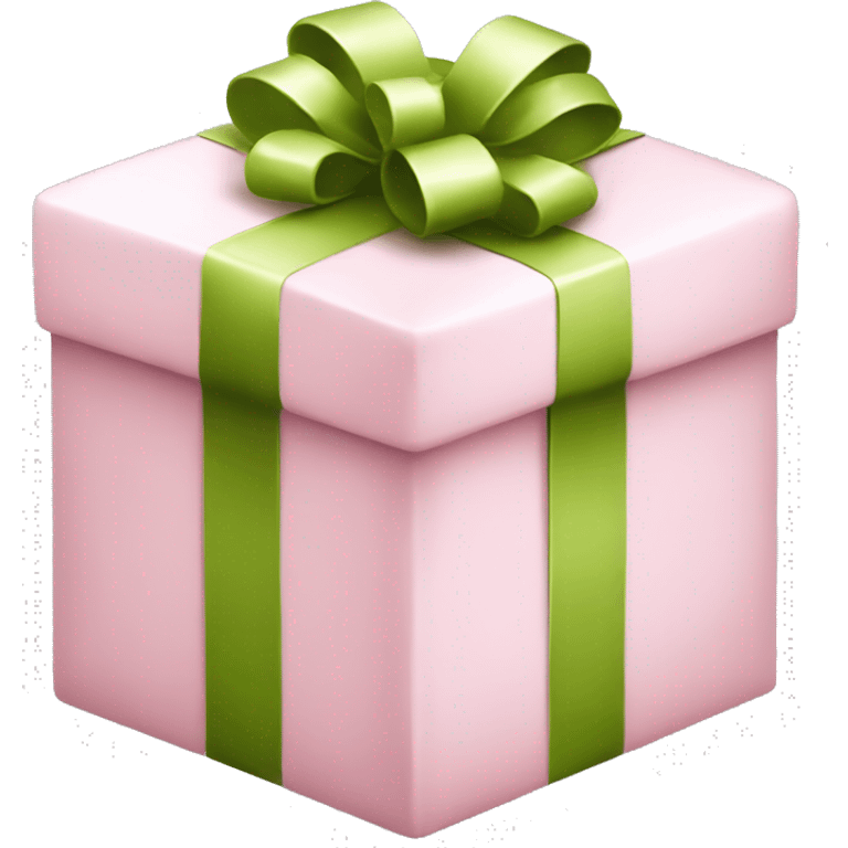 light pink christmas present emoji