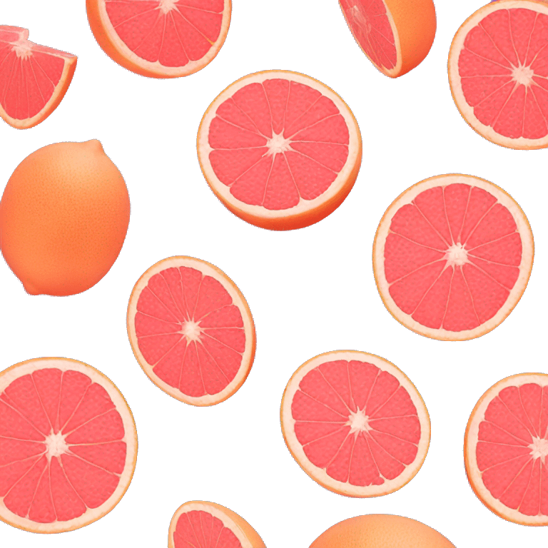 pretty pink Grapefruit emoji