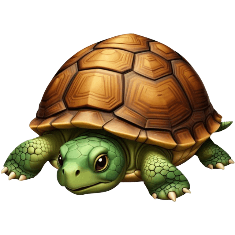 A tired turtle emoji