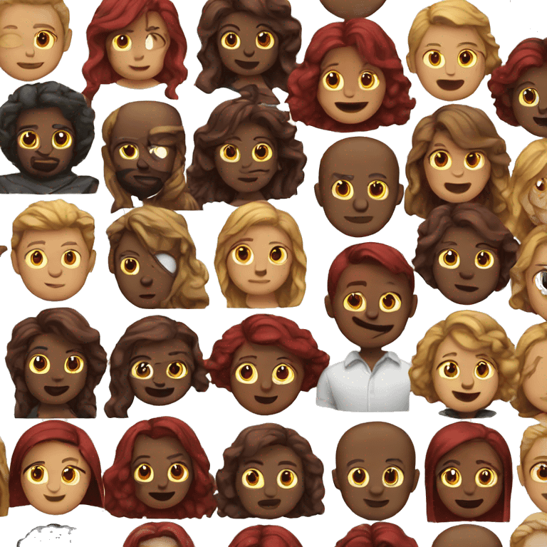 Dark red emojis  emoji