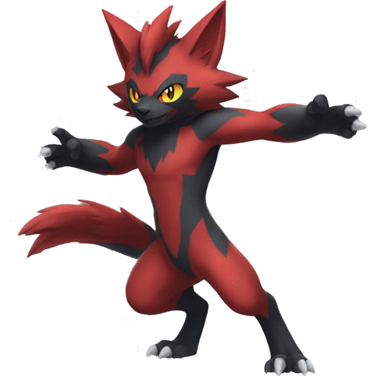 Litten-Zoroark full body emoji