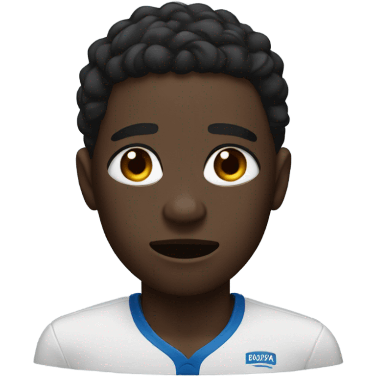 dark-skinned athlete in focus crying emoji