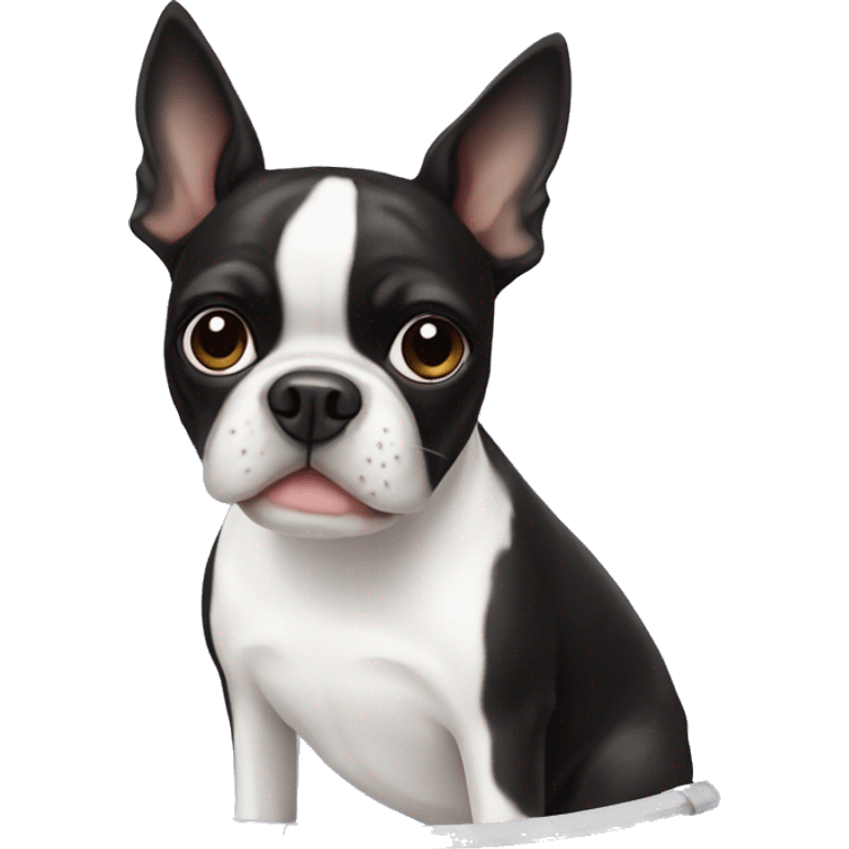 boston terrier on a trampoline  emoji