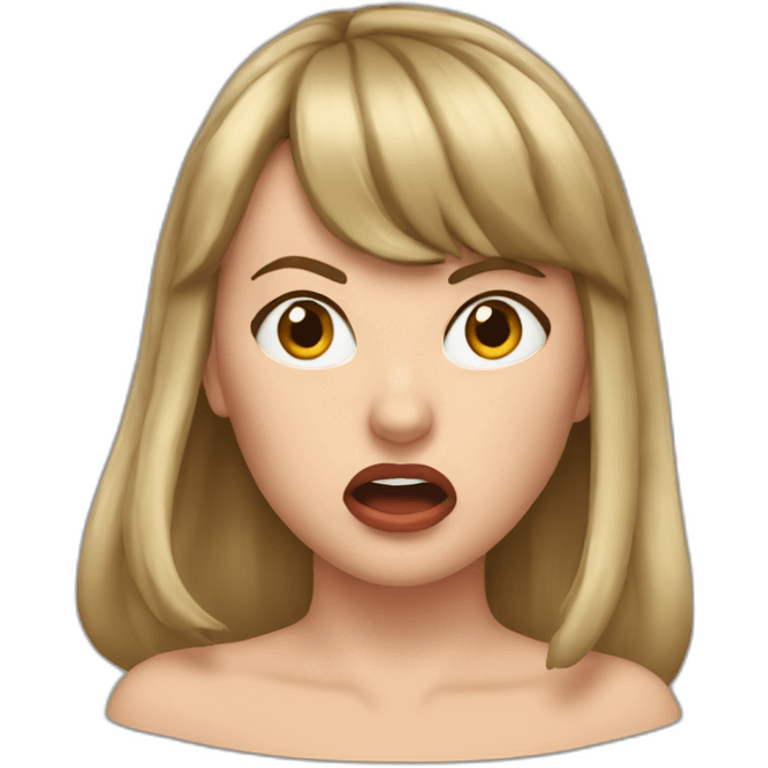 Taylor swift shocked face  emoji