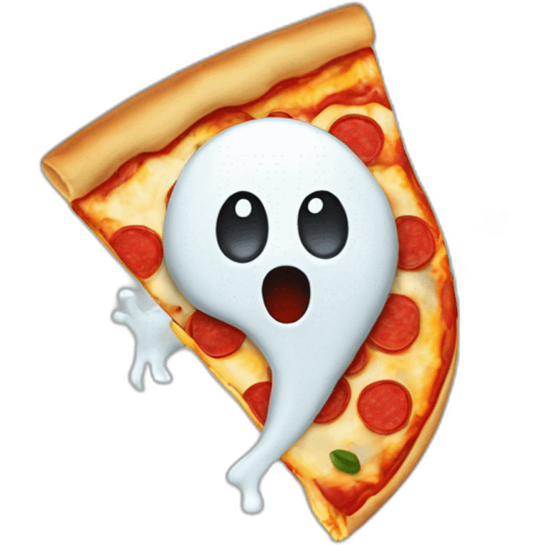 Ghost pizza emoji