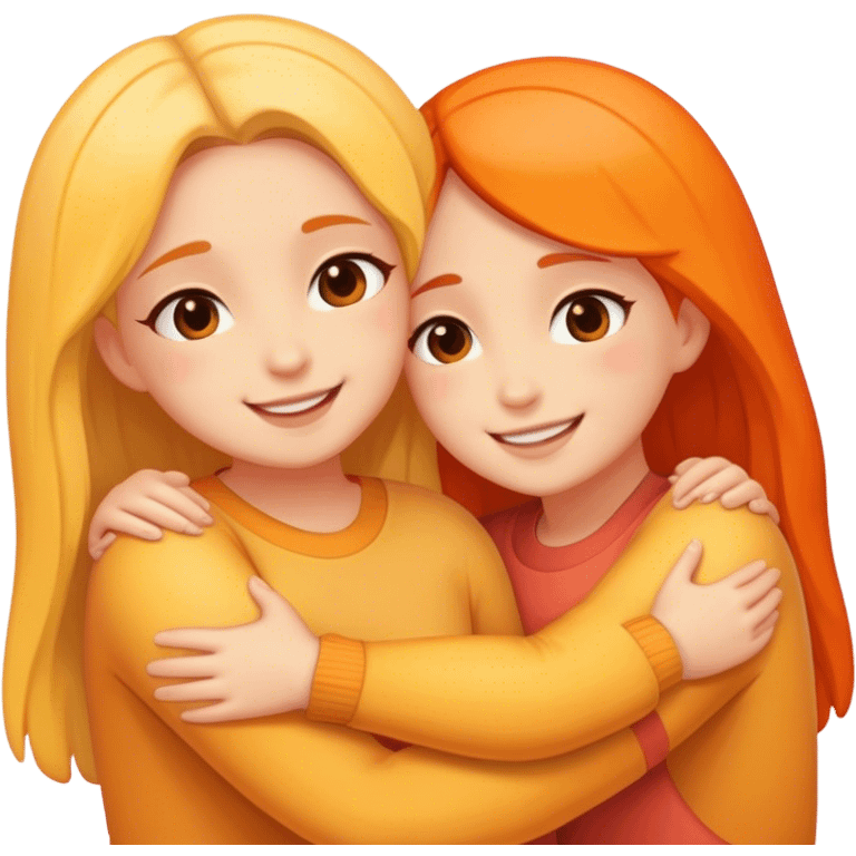 Sister hug emoji