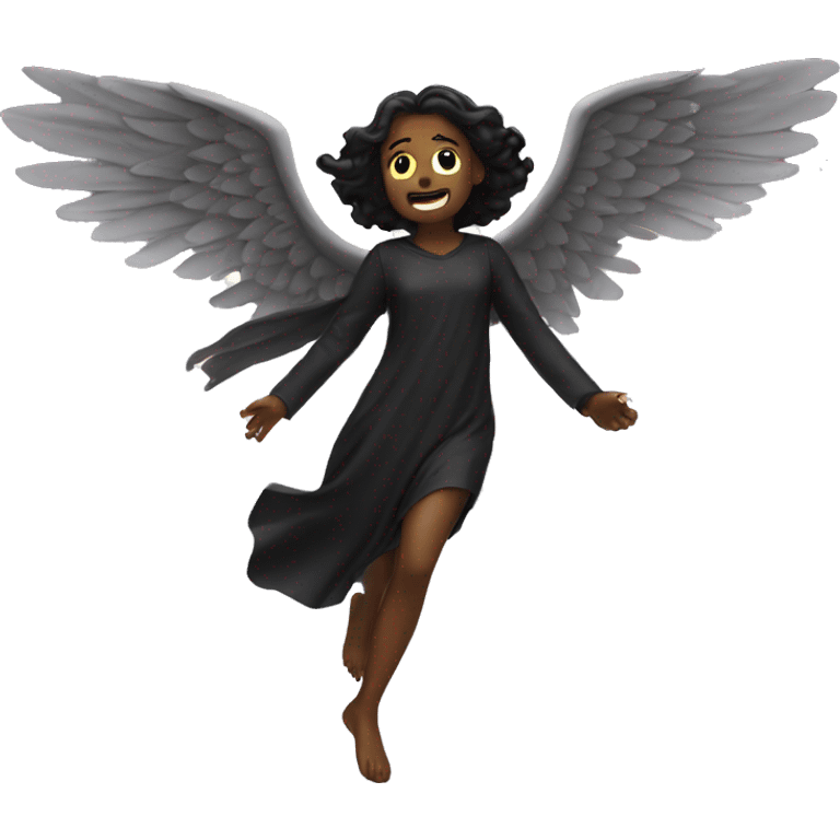 dark angel falling from the sky emoji