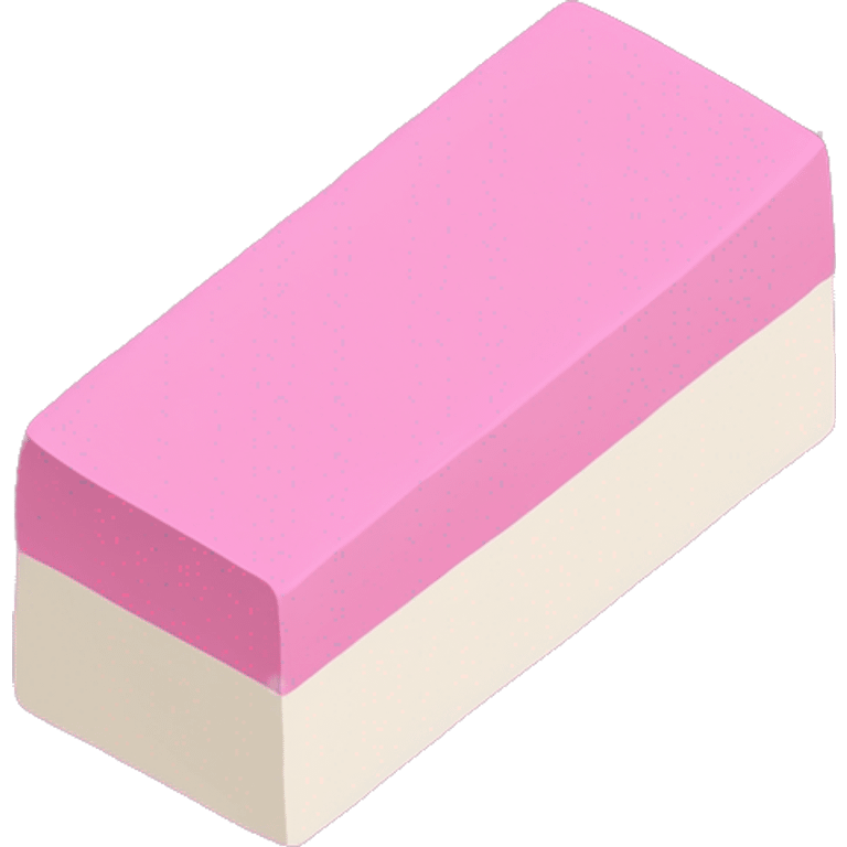 pink eraser flat isometric emoji