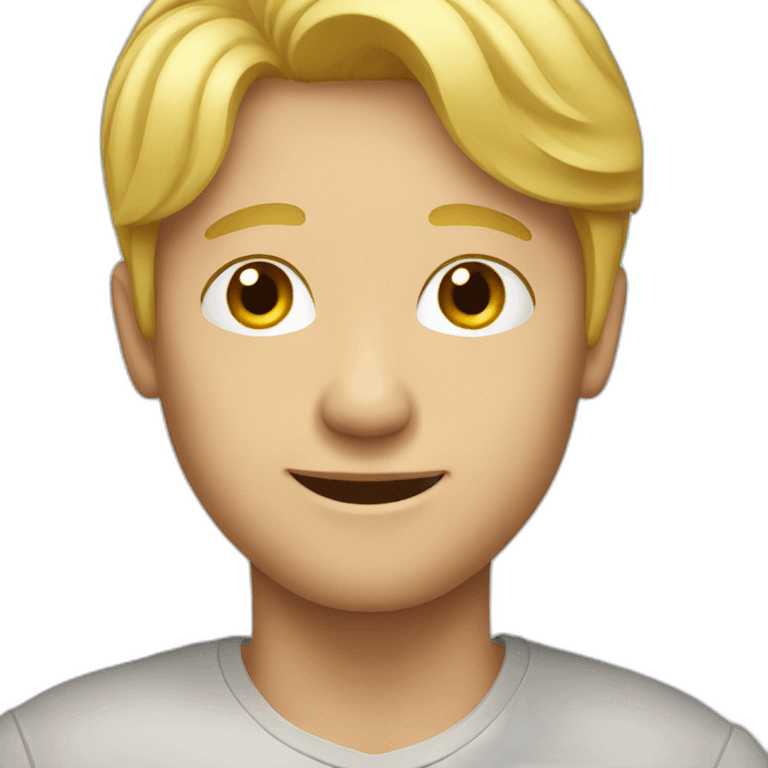 Male blonde emoji