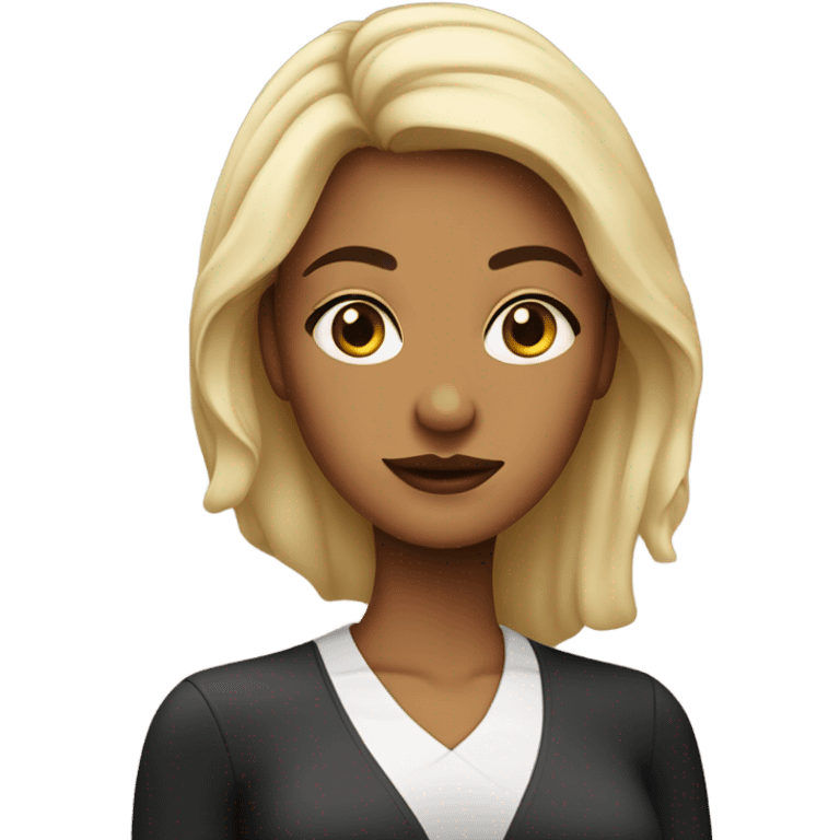 woman with defined cheekbones  emoji