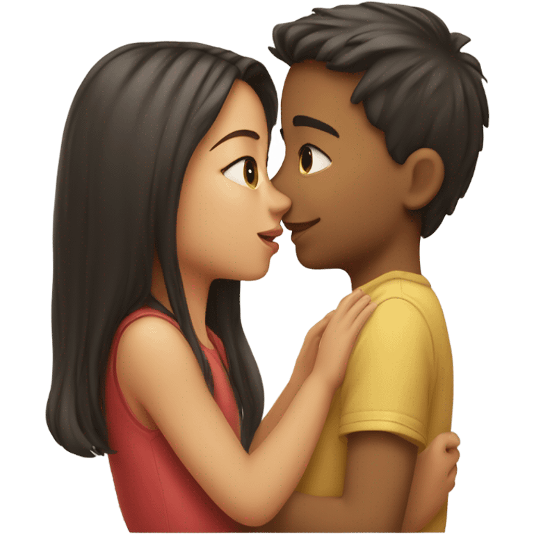 Kiss boy to girl emoji