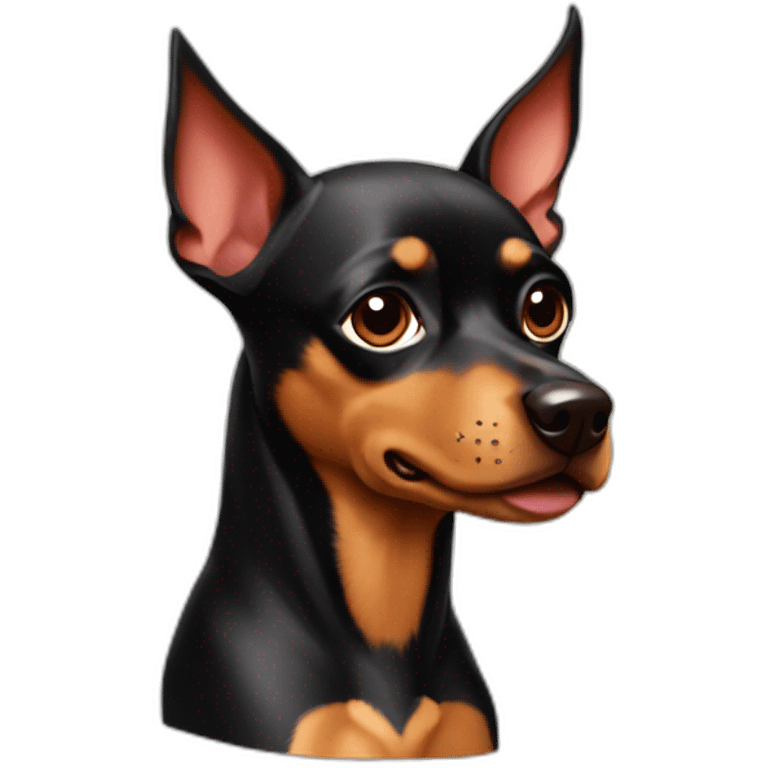 caramel-color-pinscher-batman-dog emoji