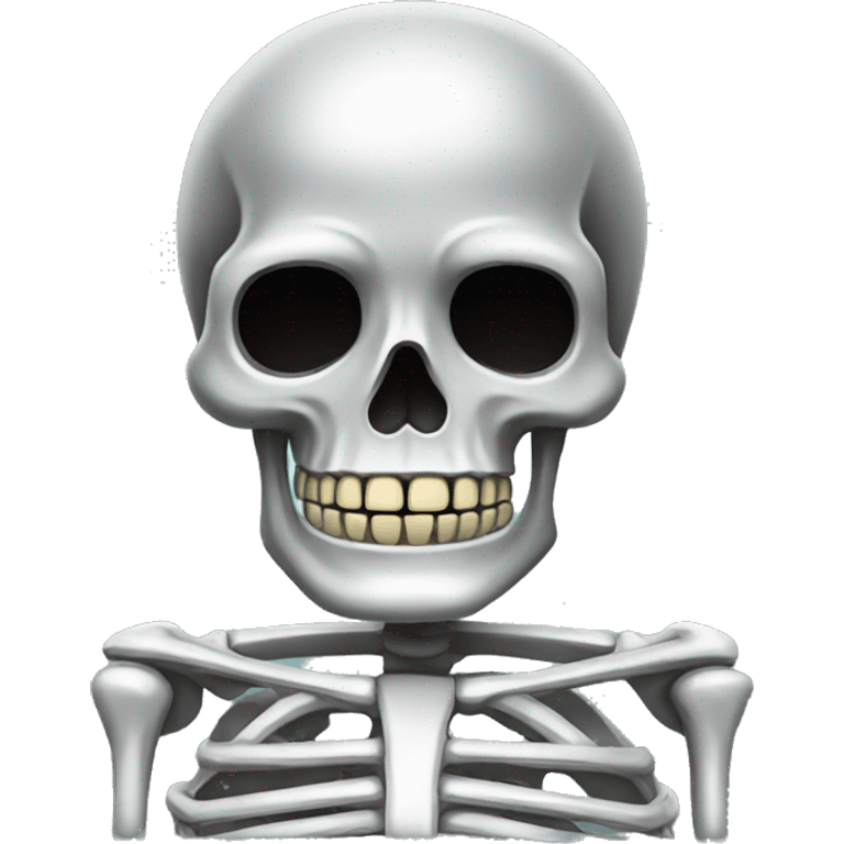 Chrome skeleton emoji