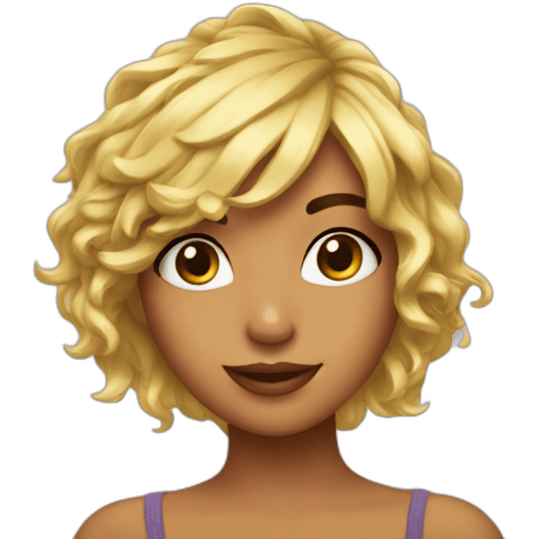 Chica cabello pixie  emoji