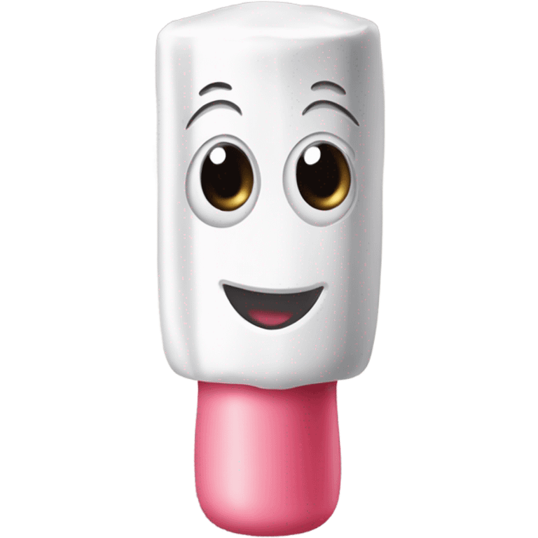 Tampon with a face emoji