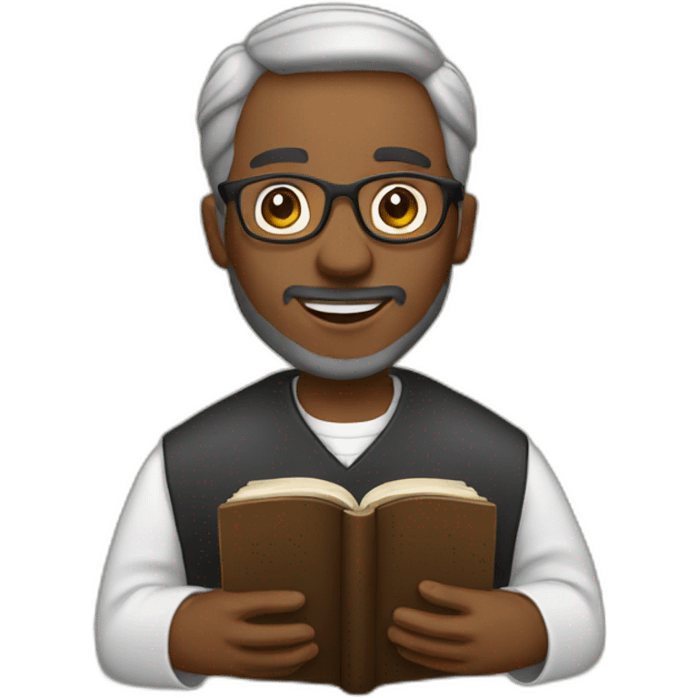 pastor and bible emoji