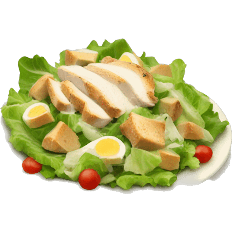 Chicken Caesar salad emoji