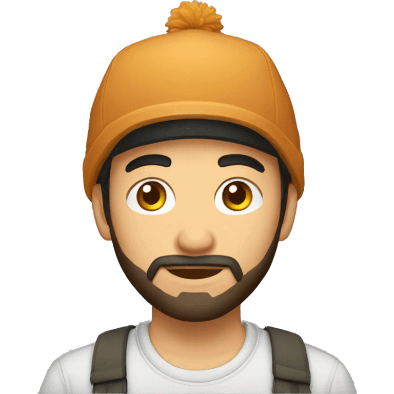 A GUY AT 23, KYRGYZ, WITH A KYRGYZ HAT ON HIS HEAD, WITH A BEARD emoji