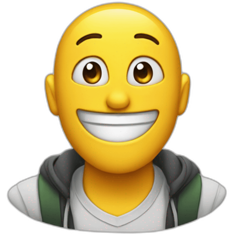 Pleure avec sourire emoji